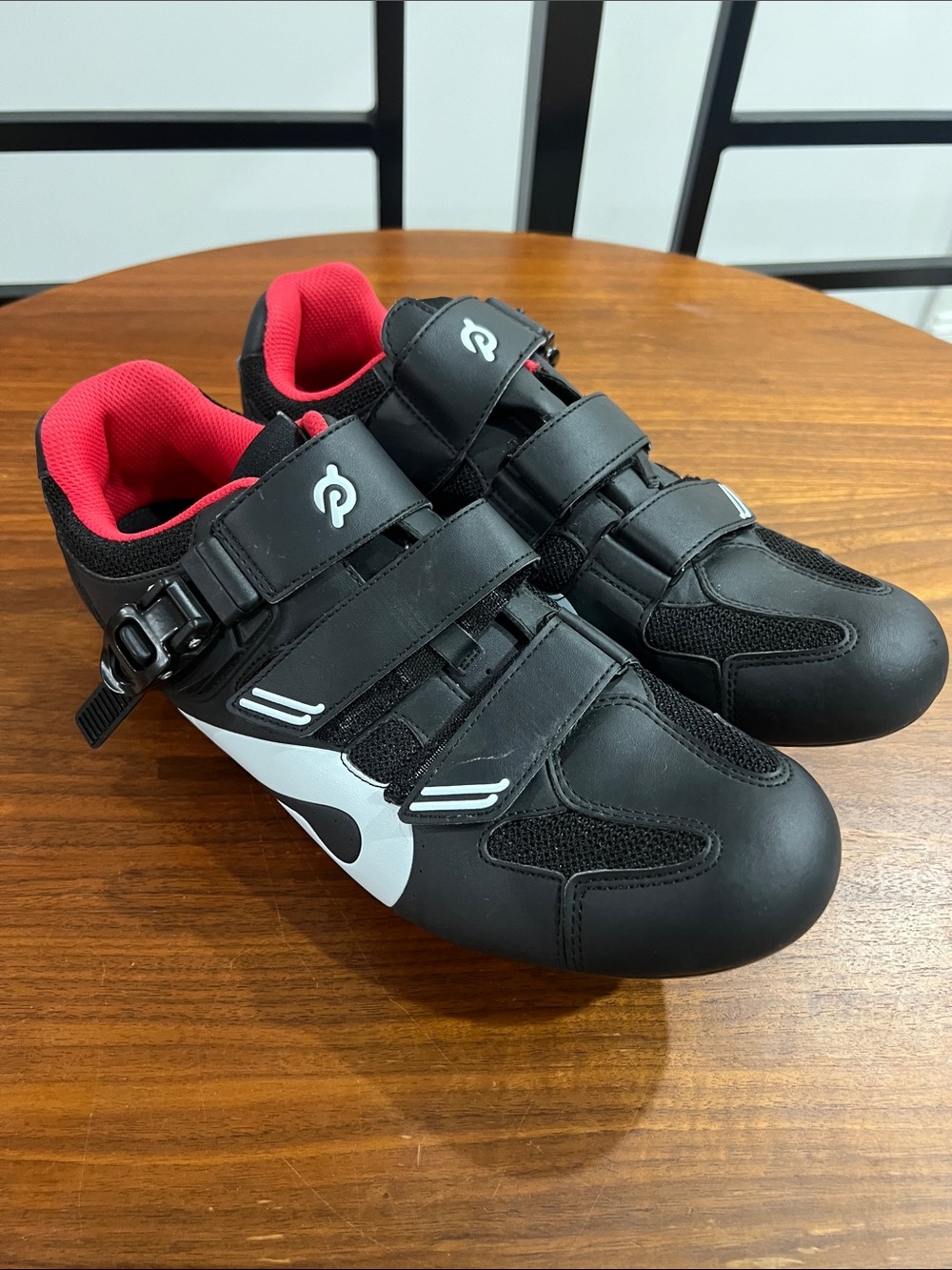 Peloton Black and Red Men's Cycling Shoes Size 12 or 45
